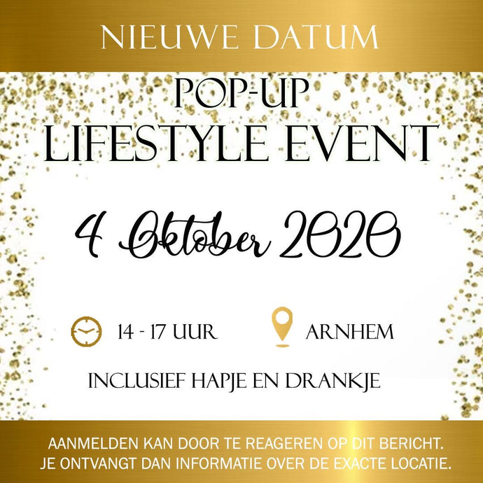 4 oktober 2020 : pop-up lifestyle event